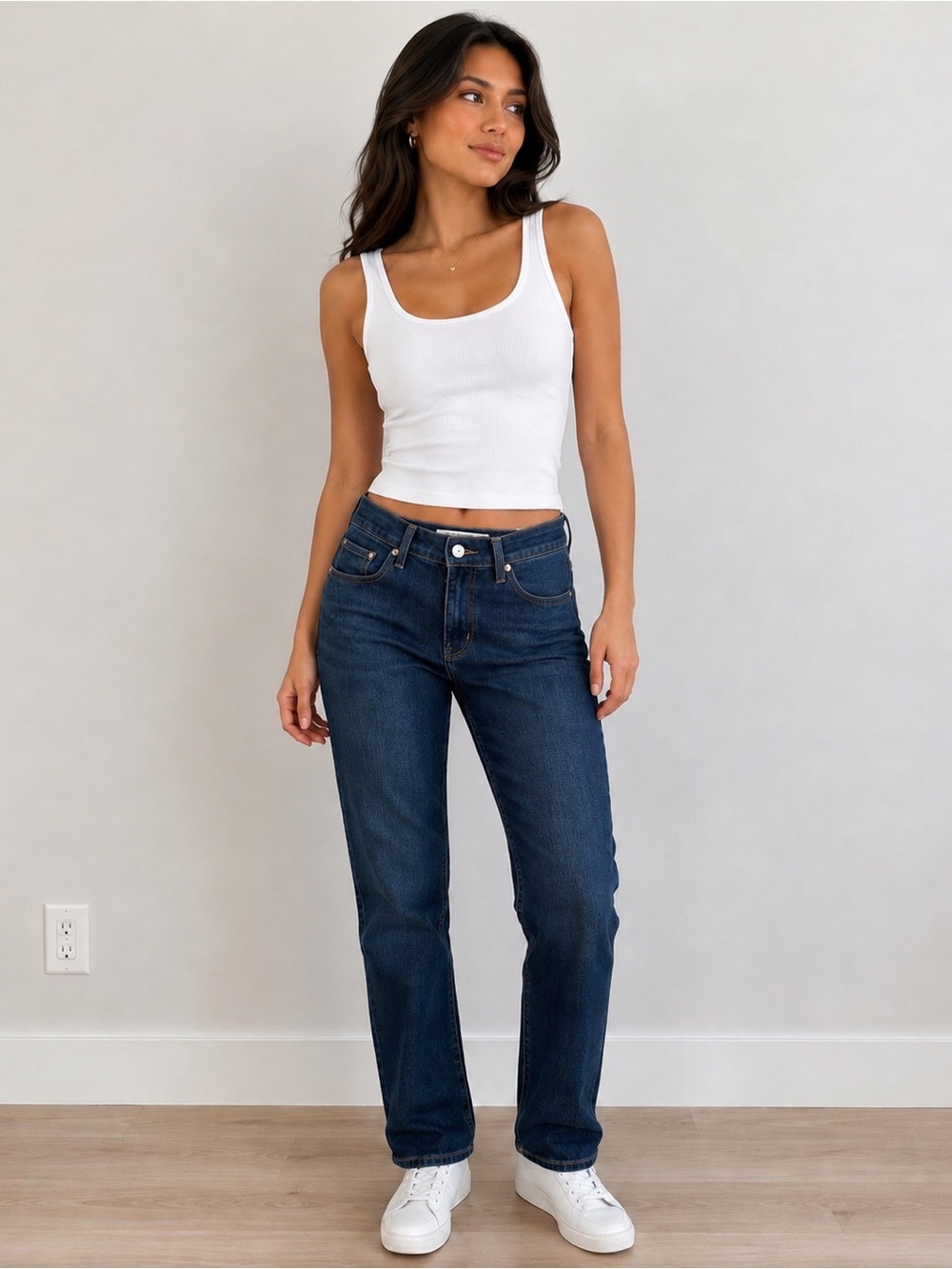 Levi’s Classic Straight Jeans Women’s Medium Wash Stretch Denim 30